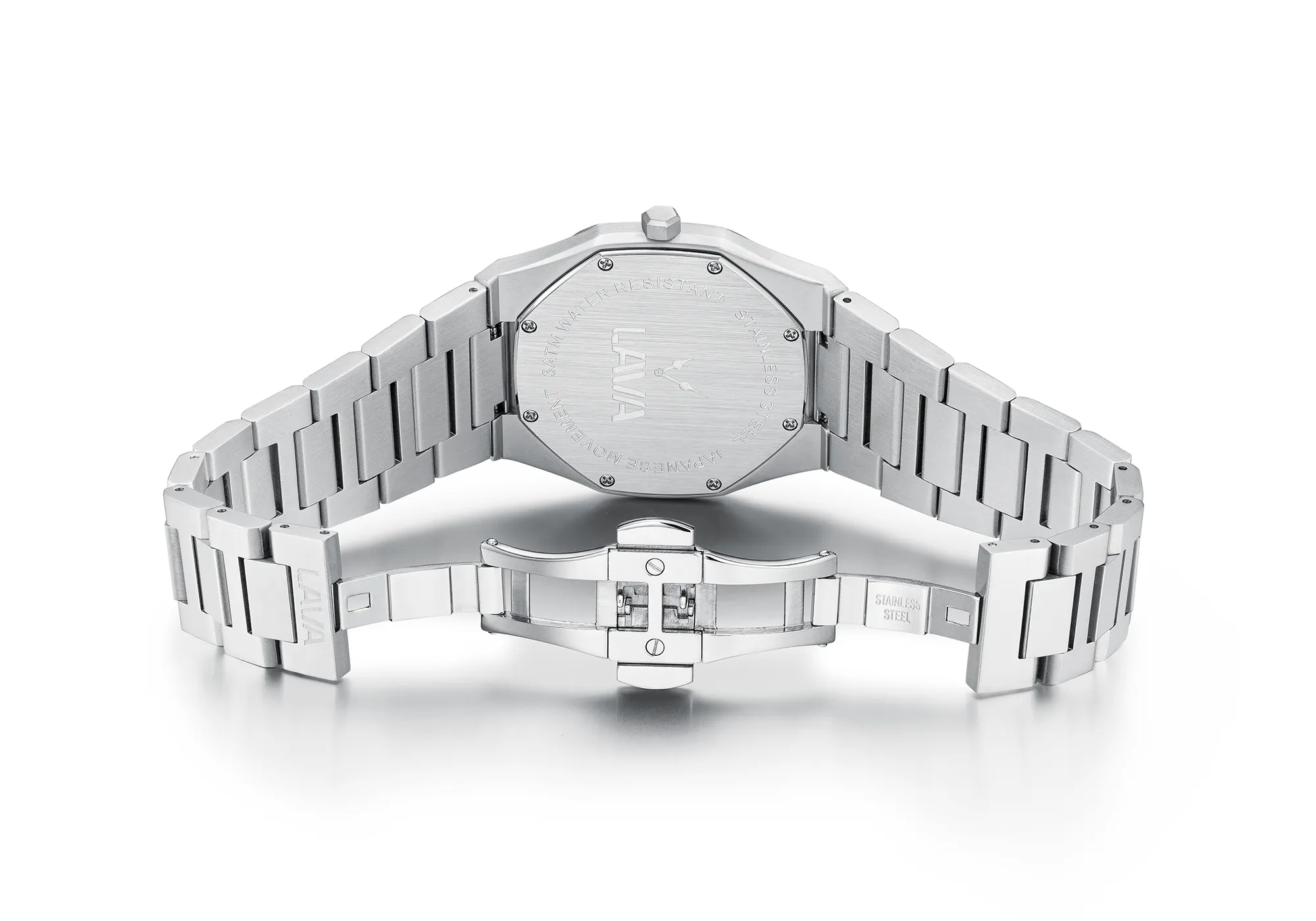 VDEAR Mens Luxury Quartz Watch - Silver Case, Blue Dial, High Quality. 5