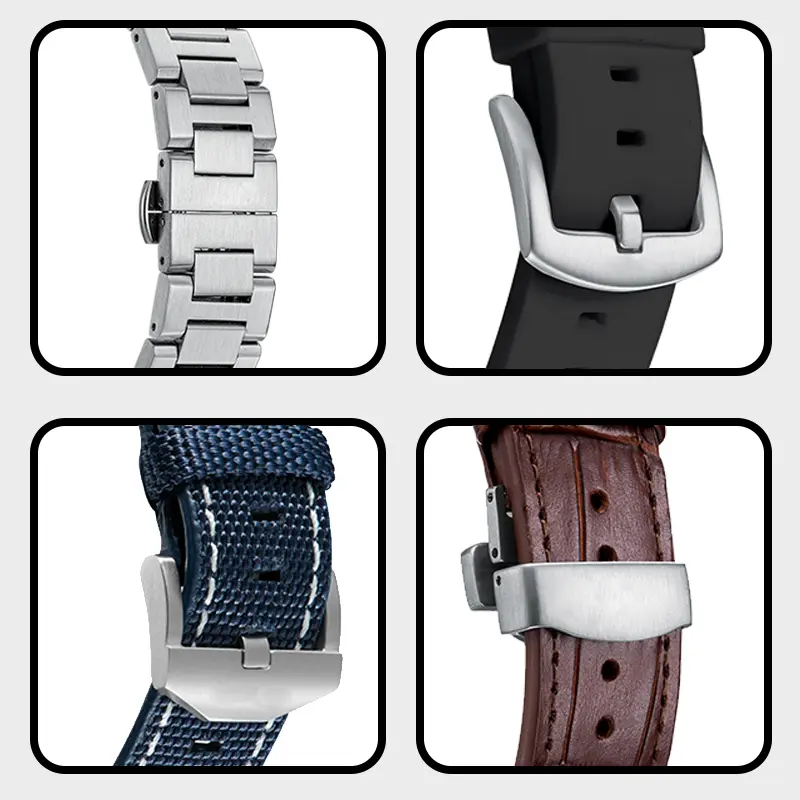 VDEAR Minimalist Silver Steel Watch - Quality Waterproof Design 5