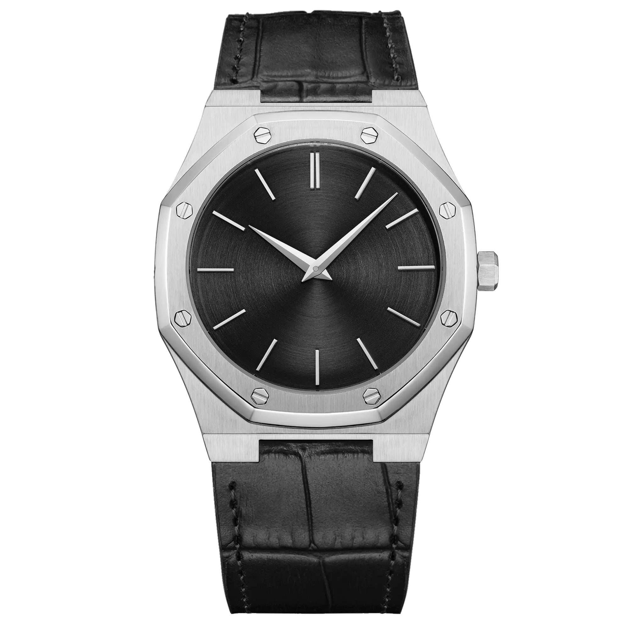VDEAR Minimalist Silver Steel Watch - Quality Waterproof Design 4
