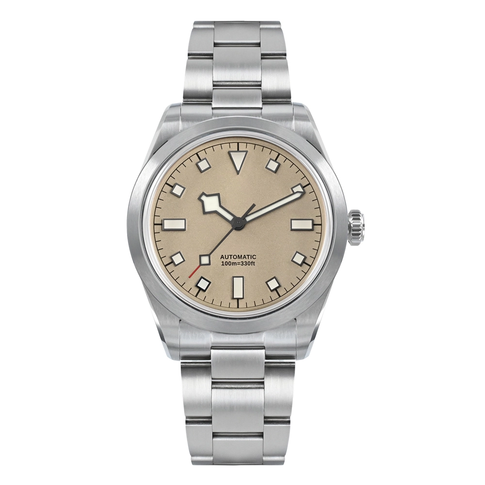 Vdear Vintage 10atm Waterproof Automatic Diver Watch Silver Steel Strip With High Quailty Luminous Men'S Watch 1