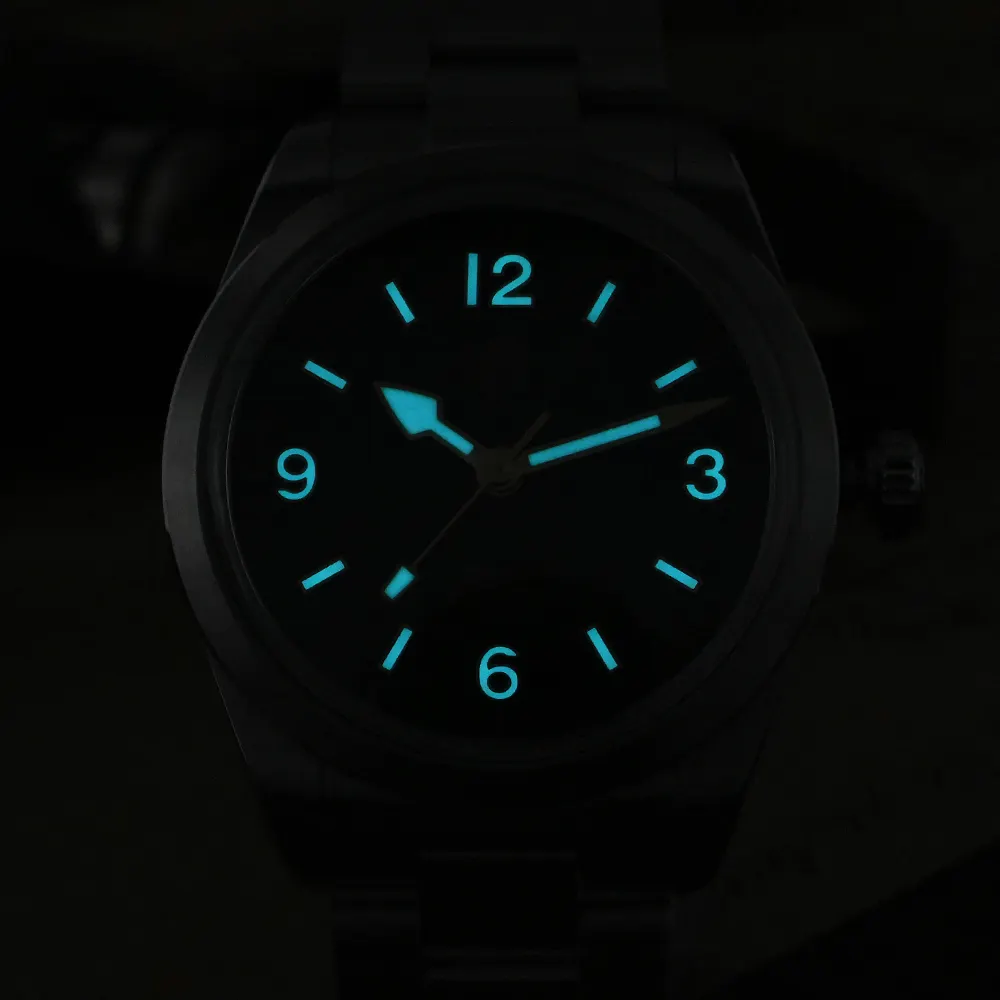 VDEAR Retro Green Dial Quartz Watch - Best Quality & Luminous Glow 6