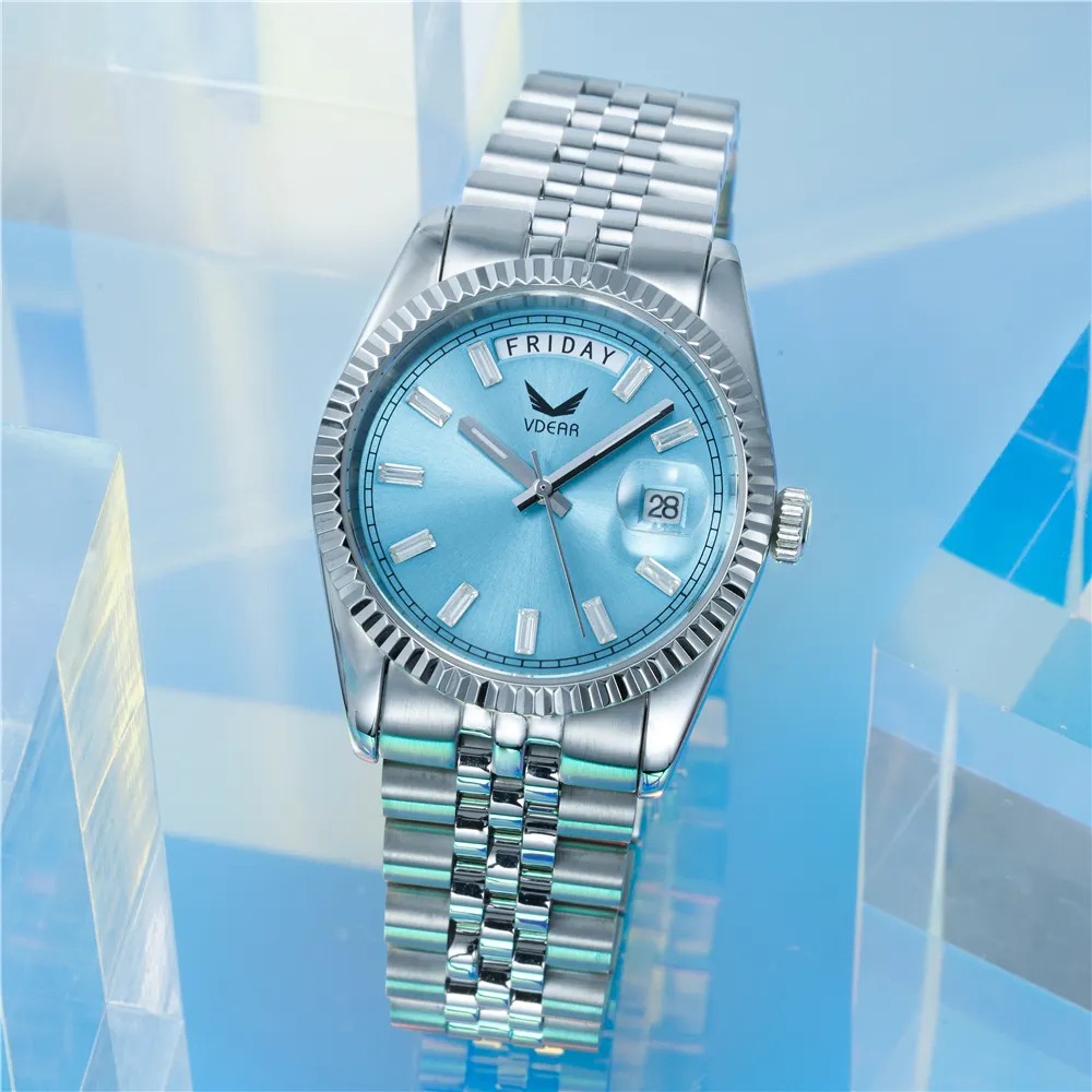 VDEAR Crystal Montre Steel Strap Watch - Quartz Movt 6