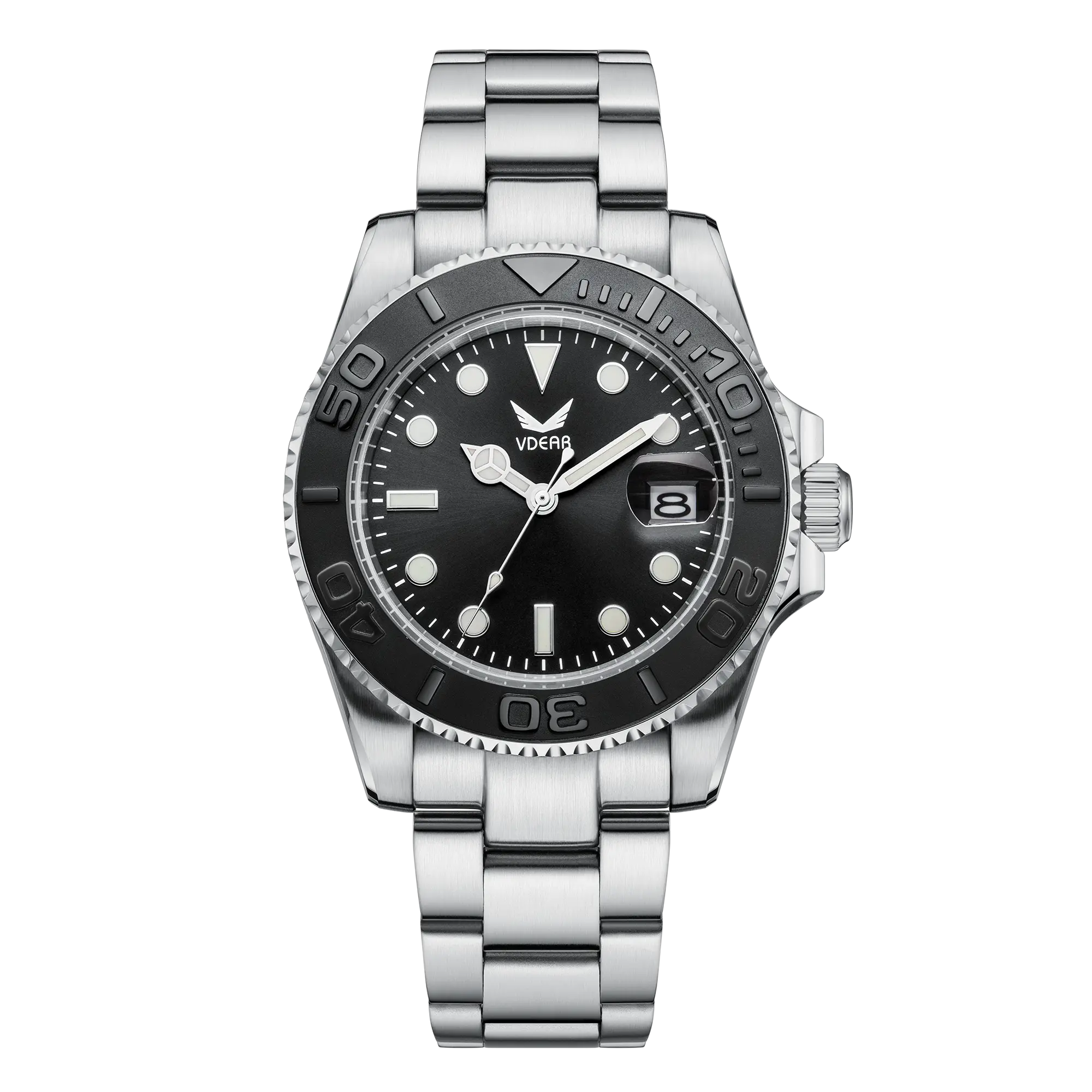 VDEAR Waterproof Quartz Wristwatch - High Quality, Calendar, Luminous Silicone Strap 5