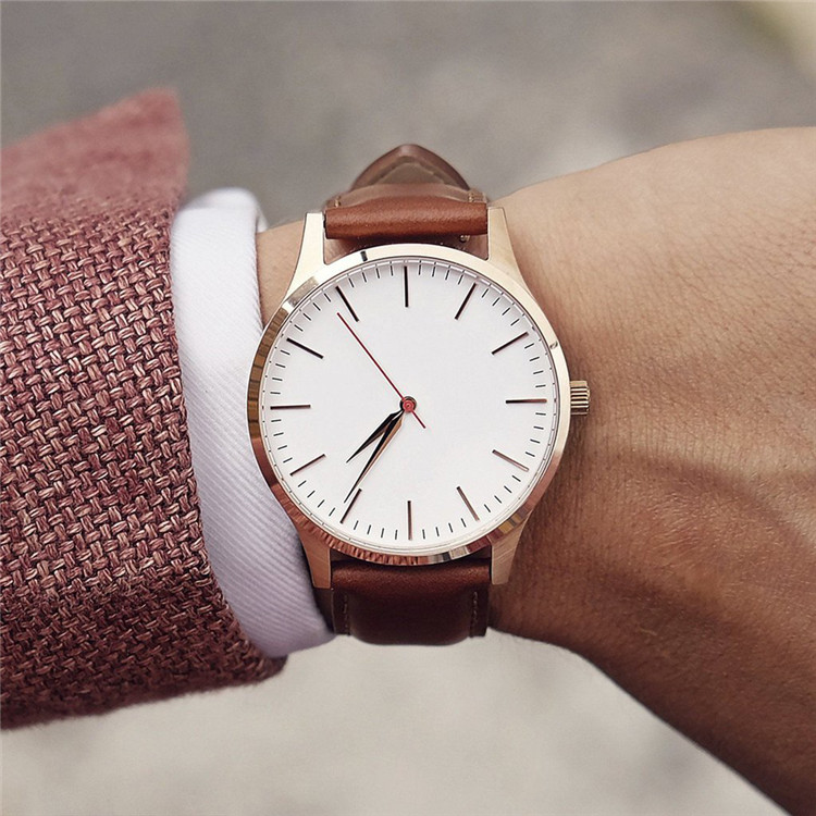 Vdear Customized Quartz Watch Supplier Minimalist Luxury Mens Matte Round Dial Watch 7