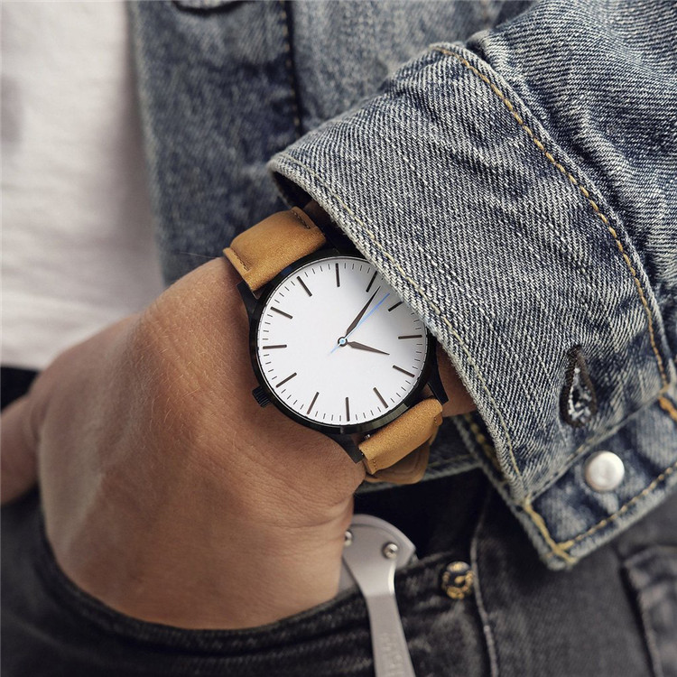 Vdear Customized Quartz Watch Supplier Minimalist Luxury Mens Matte Round Dial Watch 14