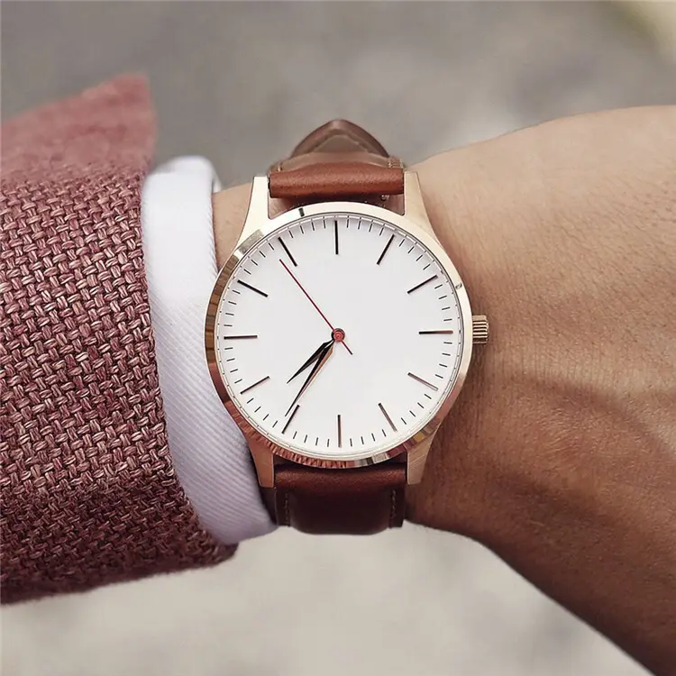 Simple Vintage Custom Logo Quartz Watch - Waterproof, Japanese Movement - VDEAR Quartz Chronograph Watch 4