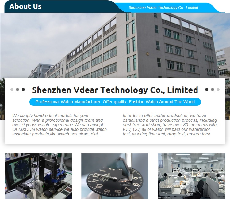 VDEAR Customized LOGO Watch Classic simple dial waterproof Watch Vintage Simple leisure Quartz Watch 14