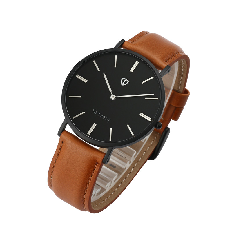 Vdear Mens Minimalist Round Dial Quartz Watch Waterproof Fashion Luxury Watch 12