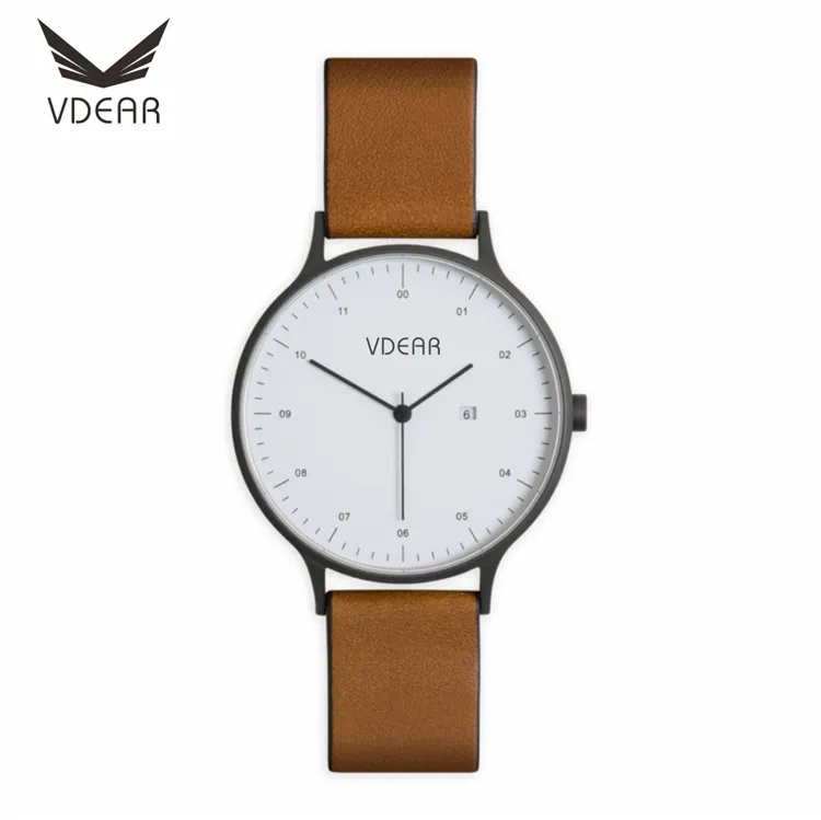 VDEAR Custom Logo Waterproof Quartz Watch - Luminous & High Quality 6