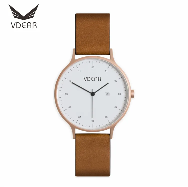 VDEAR Custom Logo Waterproof Quartz Watch - Luminous & High Quality 5