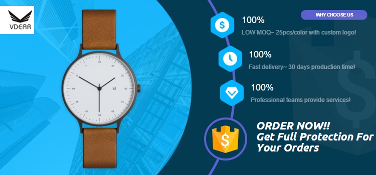 VDEAR - 3ATM waterproof stainless steel 316L case fashion custom quartz watch brand mens wrist watch minimalist unisex others 8