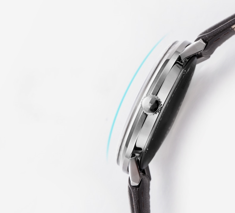 Vdear Customized Minimalist Quartz Watch Round Dial With Calendar Luminous Hands Luxury Dome Glass Watch 13