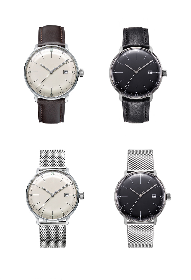 Vdear Customized Minimalist Quartz Watch Round Dial With Calendar Luminous Hands Luxury Dome Glass Watch 16