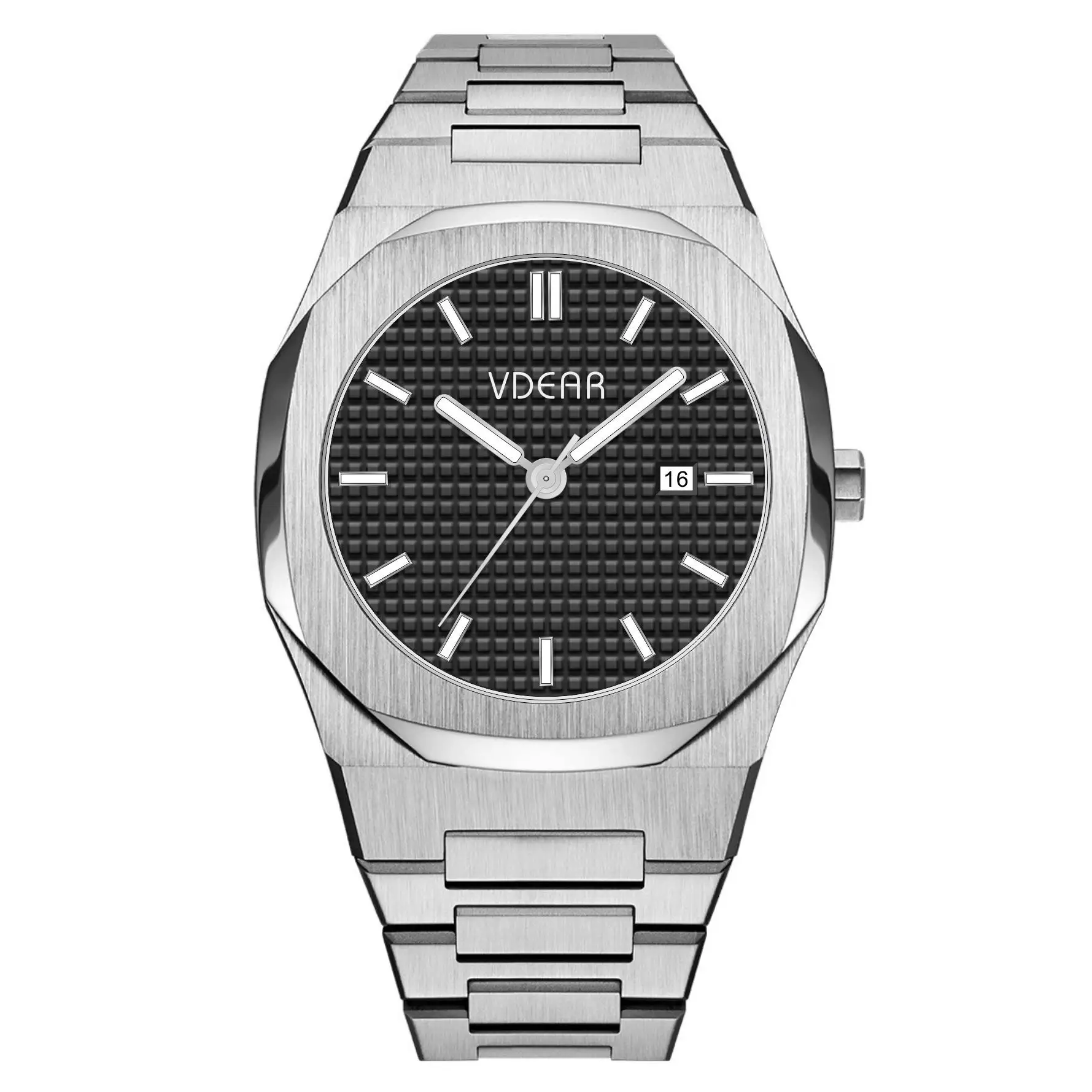 38mm Quartz Watch for Men - Custom Stainless Steel Design 2