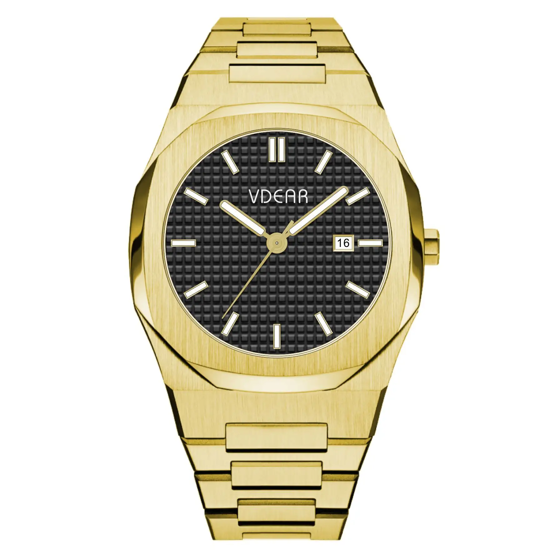 38mm Quartz Watch for Men - Custom Stainless Steel Design 4