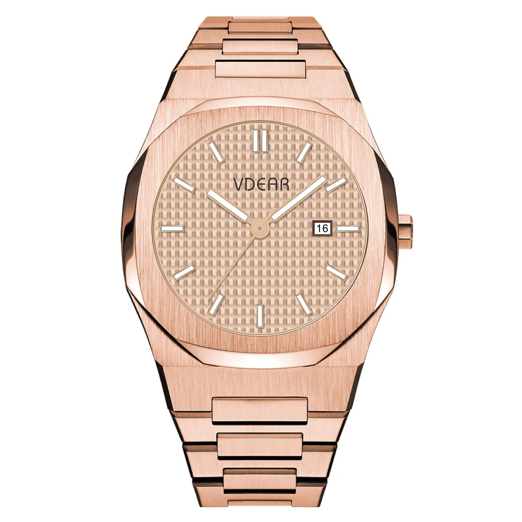 38mm Quartz Watch for Men - Custom Stainless Steel Design 5