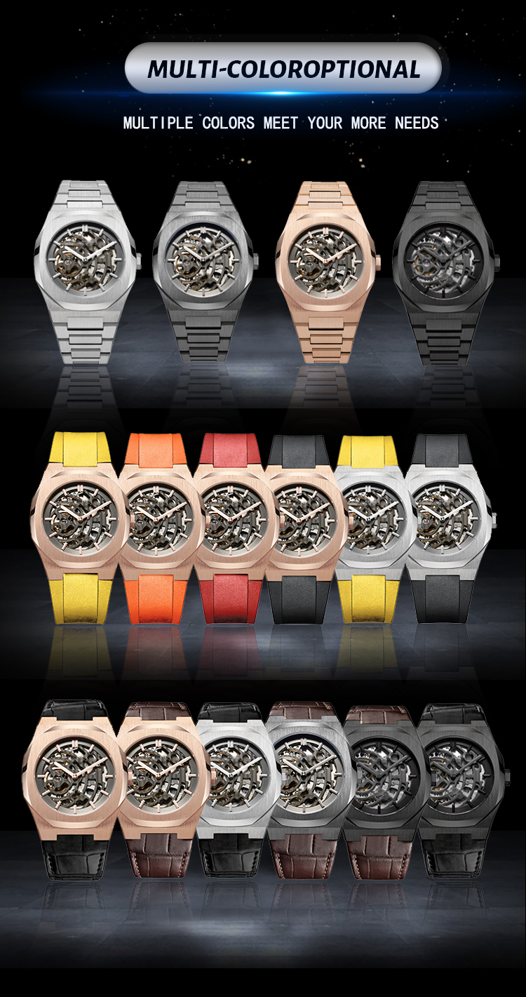 VDEAR - Automatic Movement Alloy Case Fashion Luxury Silicone Mens Logo Automatic Machanical Watches in Wristwatches others 18