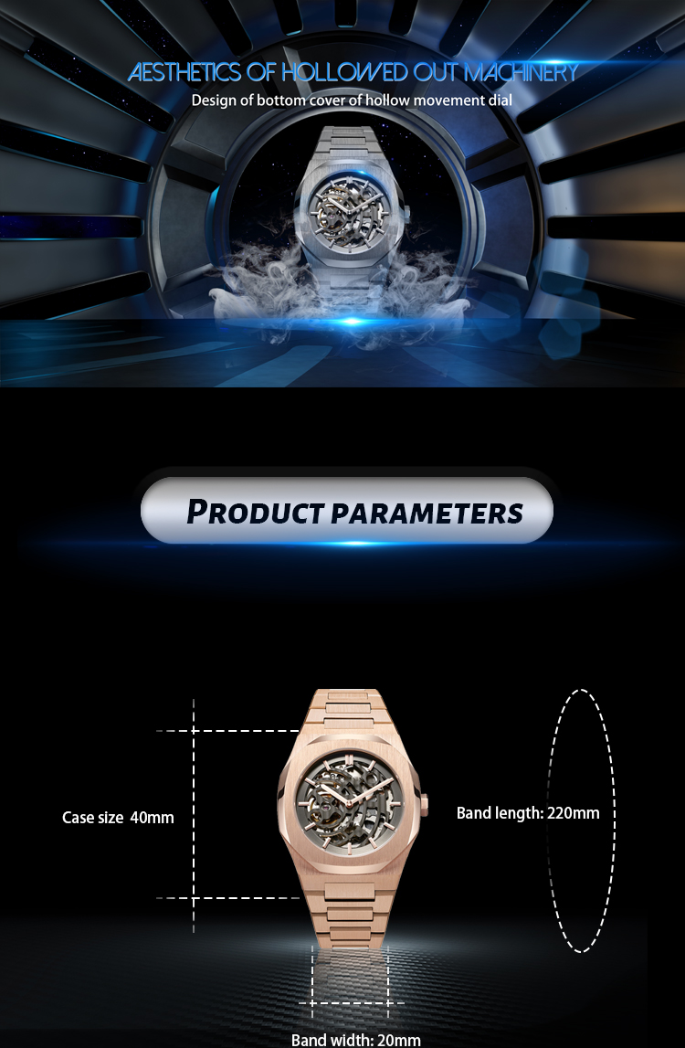 VDEAR - Automatic Movement Alloy Case Fashion Luxury Silicone Mens Logo Automatic Machanical Watches in Wristwatches others 8
