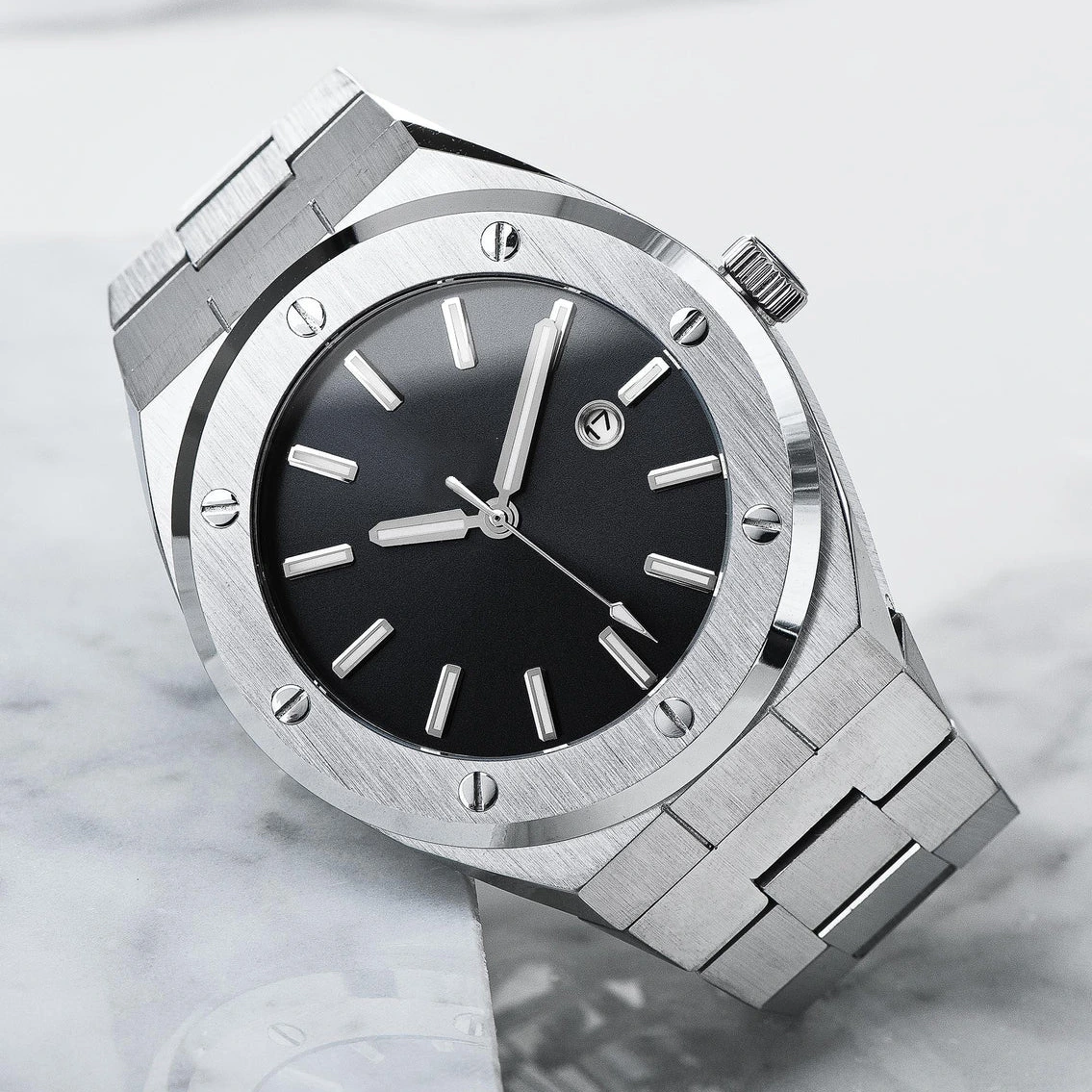 VDEAR - 42mm Stainless Steel Case 316l Relojes De Hombre Fashion Men Oem Luxury Brand Quartz Watch Sr626sw Price New Arrival 1