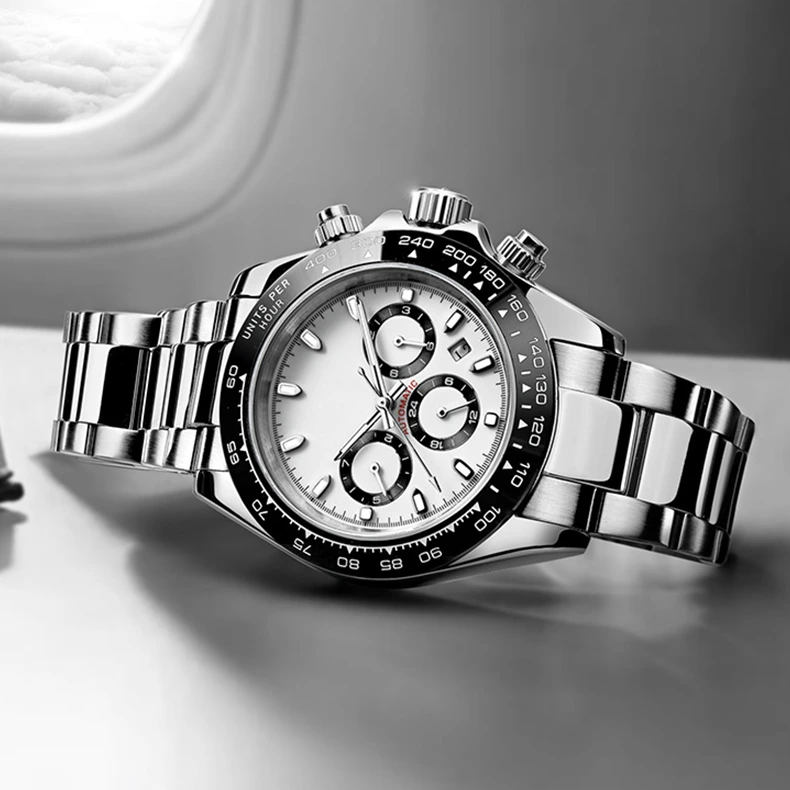 Vdear Multifunction Luminous Hands Watch New Light Luxury Stainless Steel Foreign Trade Watch Men Watch 1