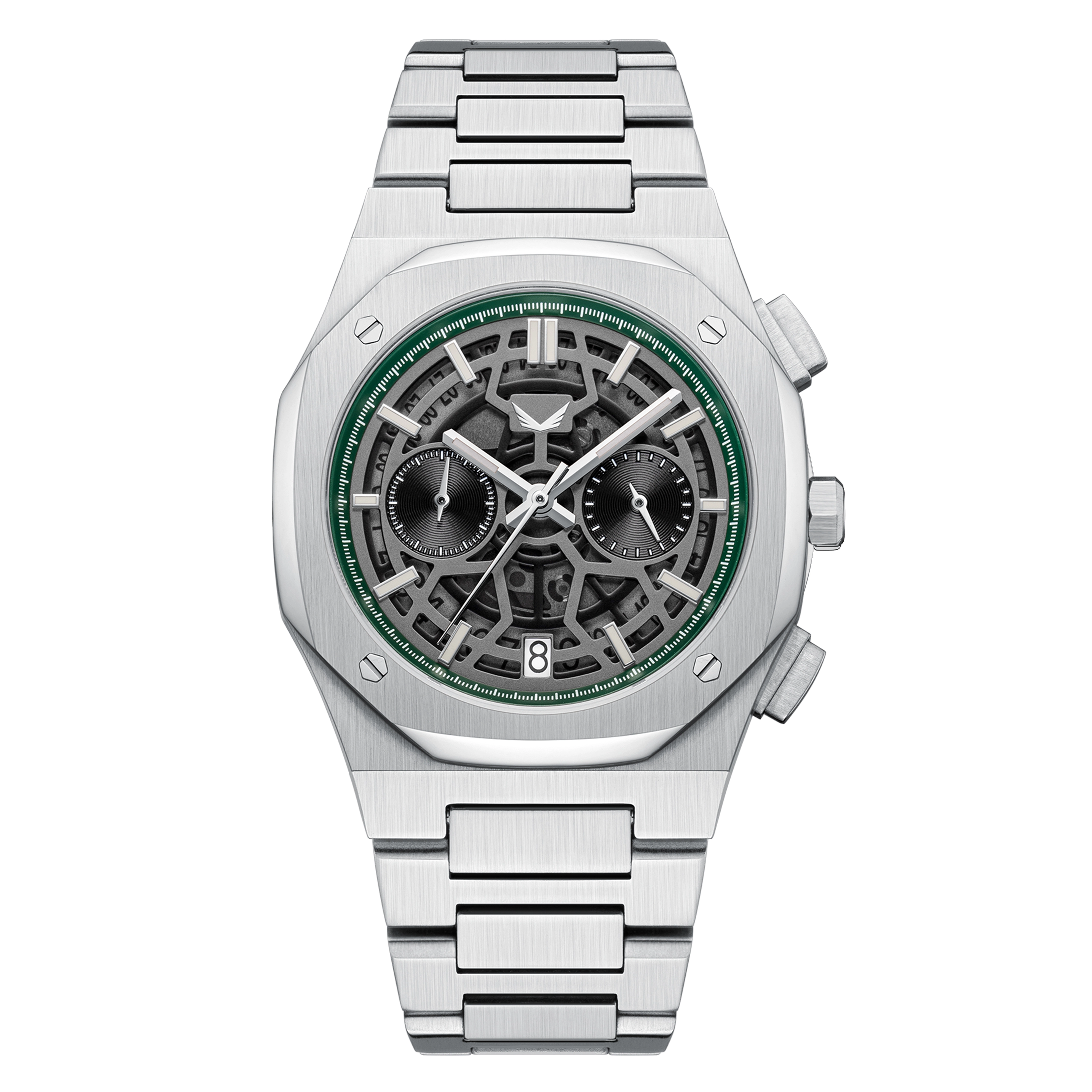 Vdear 40MM Three Eyes Dial Watches Customized China New Calendar High Quality Commerce Luminous Chronograph Watch 1