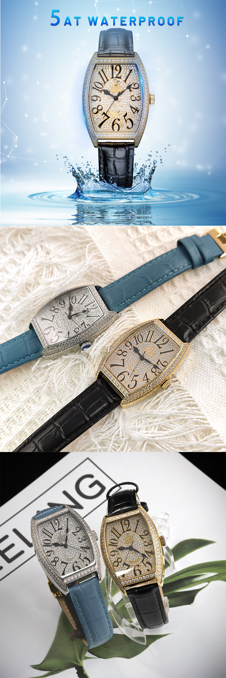 VDEAR - VDEAR Watches Manufacturer OEM All Diamond Face High Quality Luxury Watch Women Diamond Watch Custom Lady Watch 11