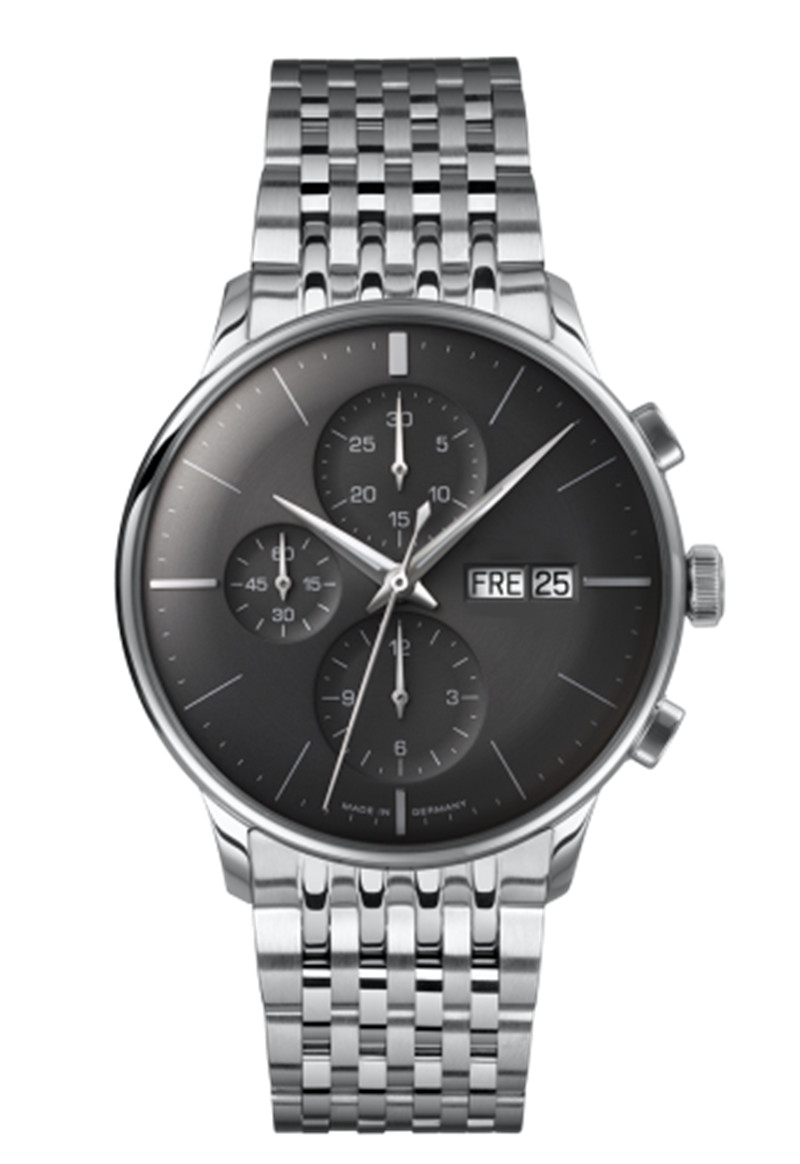 VDEAR Black Belt Multifunctional Quartz Watch Waterproof Simple Casual Calendar Chronograph With Three Eyes Watch 11