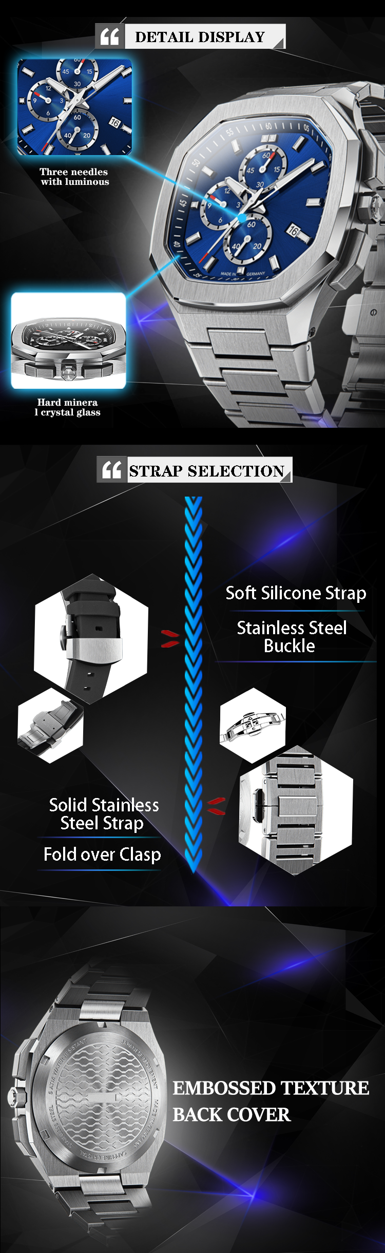 VDEAR - Luminous Hands Fashionable Quartz Nice Watches Men Customized Watch Silicon others 11