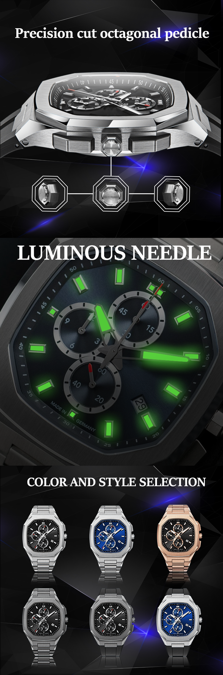 VDEAR - Luminous Hands Fashionable Quartz Nice Watches Men Customized Watch Silicon others 12