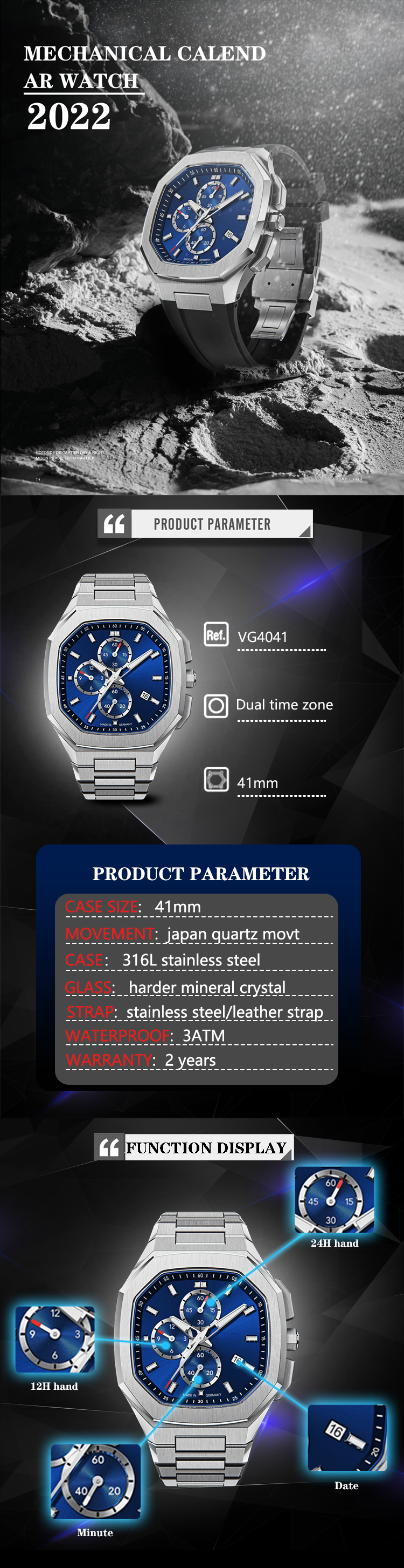VDEAR - Luminous Hands Fashionable Quartz Nice Watches Men Customized Watch Silicon others 10