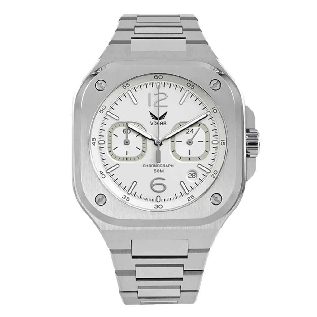 Vdear Customized Square Chronograph Watch Luxury Business Luminous Pointers With Date Quartz Watch Manufacturers 1