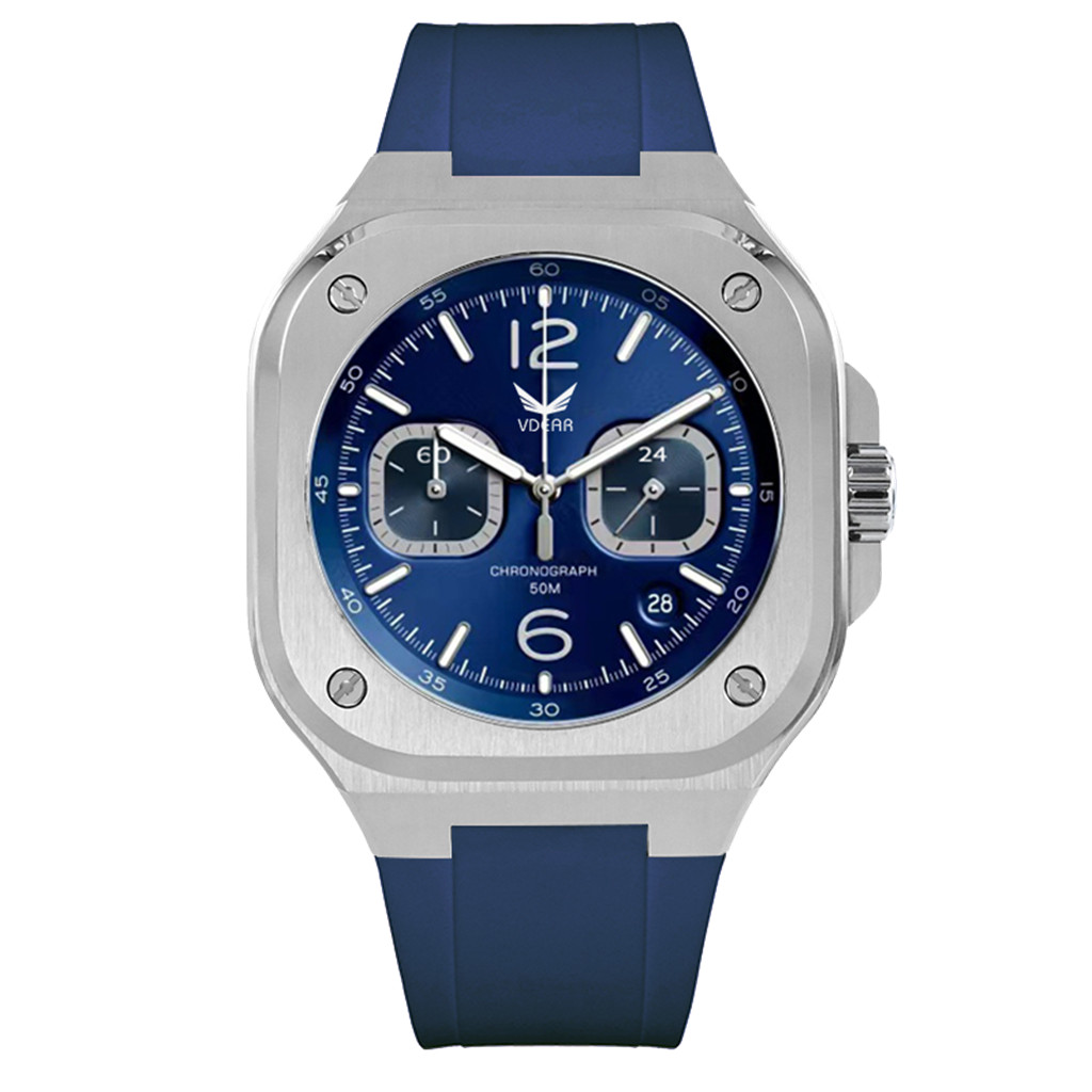 Vdear Customized Square Chronograph Watch Luxury Business Luminous Pointers With Date Quartz Watch Manufacturers 11