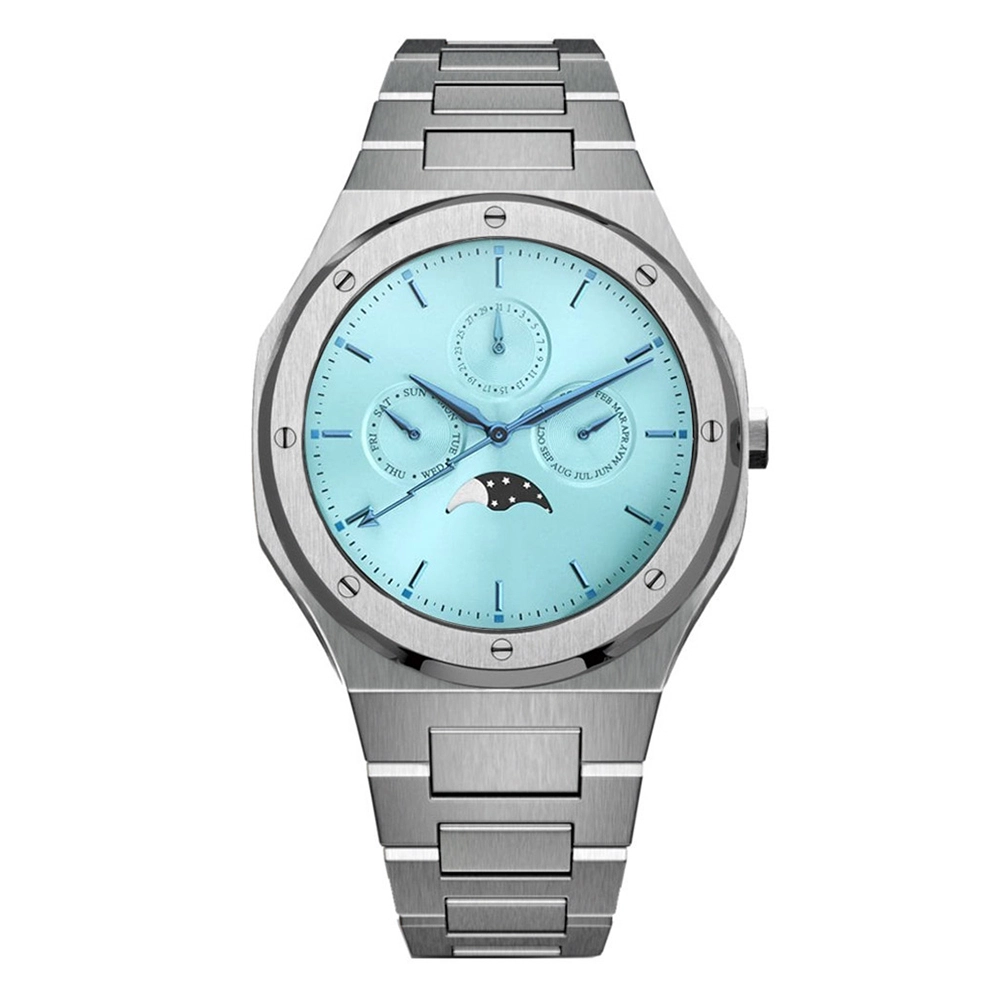 VDEAR - High Quality Stainless Steel 316L Japan Quartz Movement Chronograph Moon Phased Sub Chrono Watch others 1