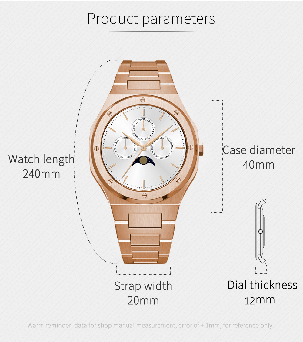 VDEAR - Outdoor Stainless Steel Case Japan Movement Quartz Chronograph Personalized Watch others 10