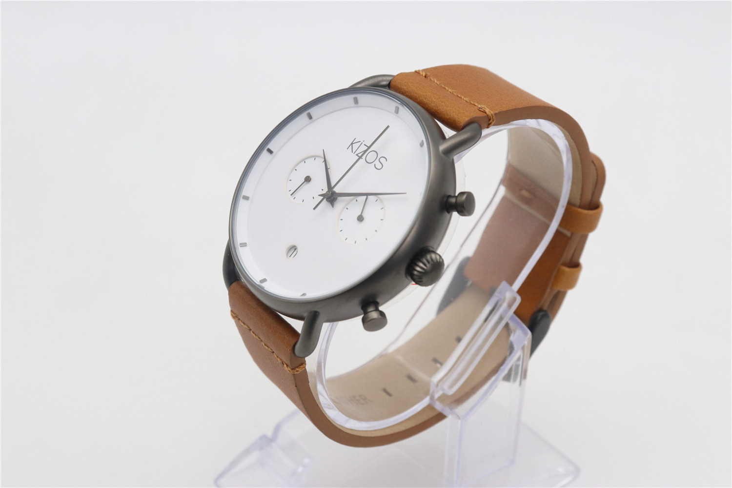 VDEAR - Lyxigt armbandsur i rostfritt stål med japanskt märke, Movt kvarts kronograf för män, ny design 14