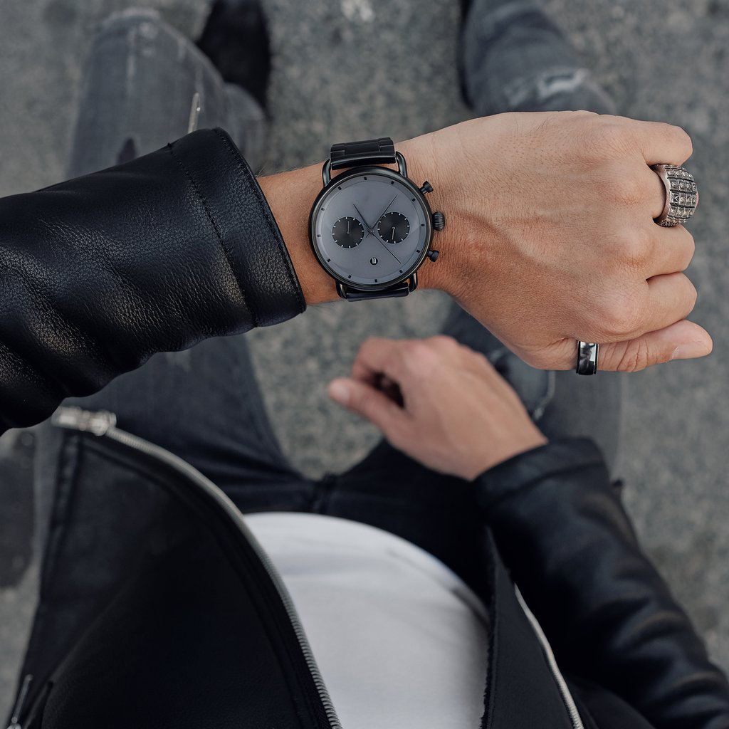 VDEAR - Lyxigt armbandsur i rostfritt stål med japanskt märke, Movt kvarts kronograf för män, ny design 20