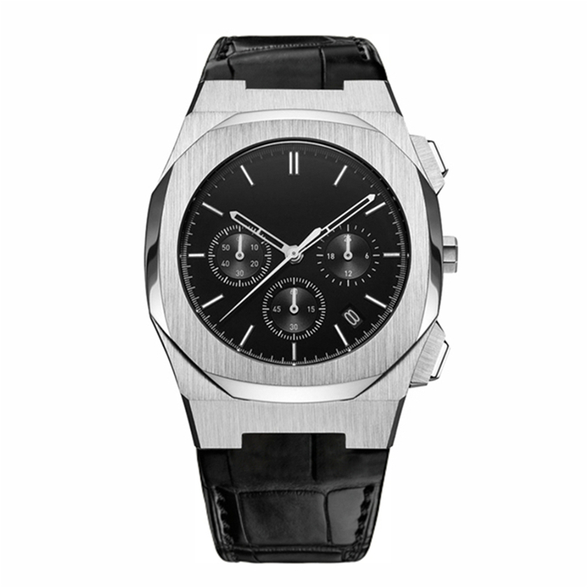 VDEAR - OEM Waterproof Custom Brand Leather Strap Chronograph Date Day Luxury Manufacturers Wrist Watches Leather Men Custom Logo others 1