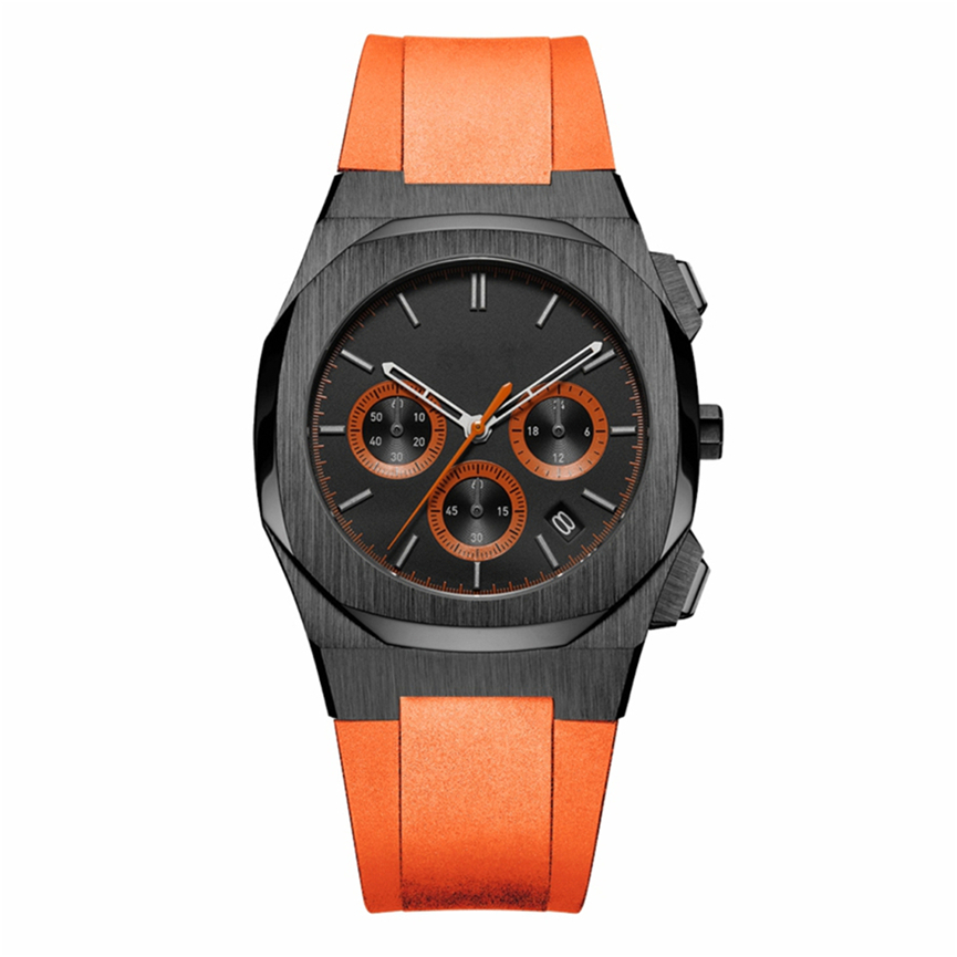 VDEAR - Montre de luxe OEM à bracelet en silicone, date et jour, lumineuse, étanche, chronographe, personnalisée, pour hommes et autres 1