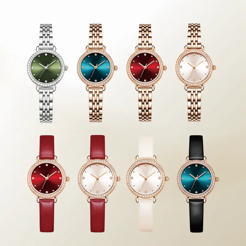 Diamond Scale Ladies Quartz Watch - Elegant & Ultra-Thin 5