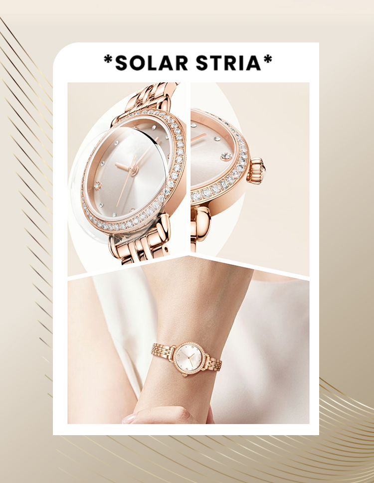 Little Swan Women Watches Ultra Thin Diamond Scale Ladies Quartz Watch 9