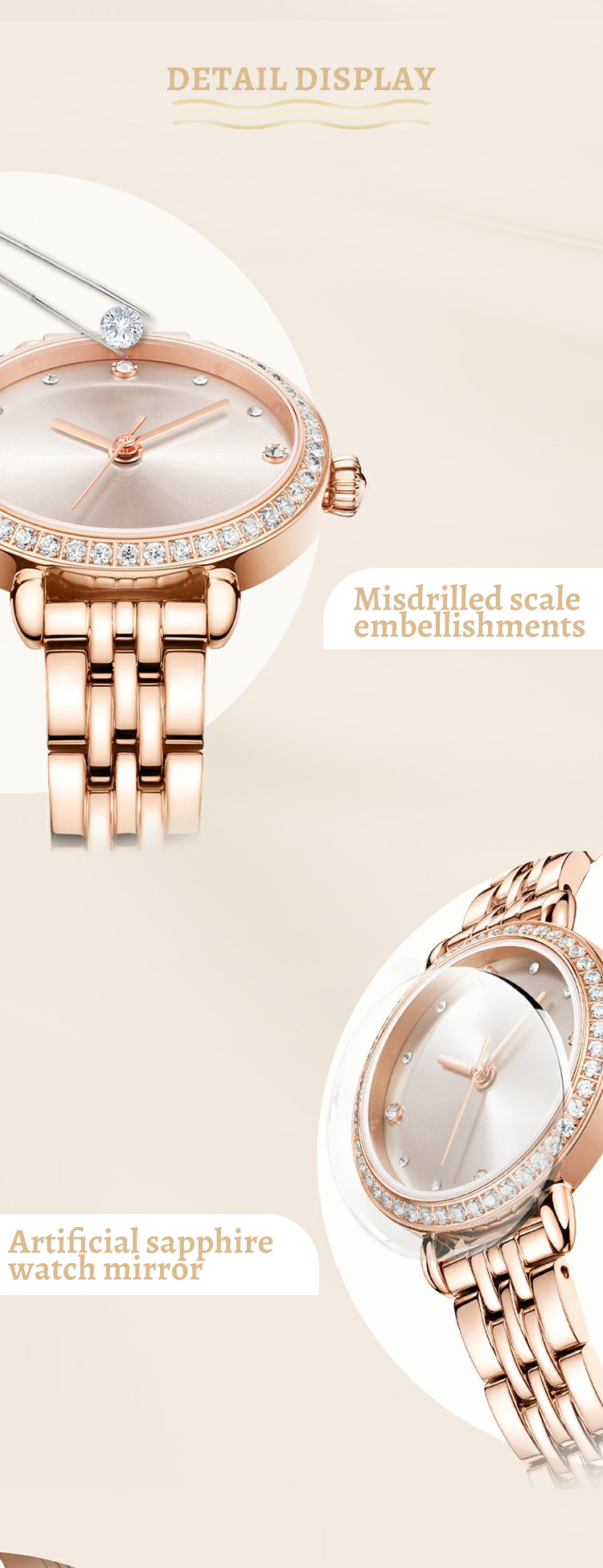 Little Swan Women Watches Ultra Thin Diamond Scale Ladies Quartz Watch 11