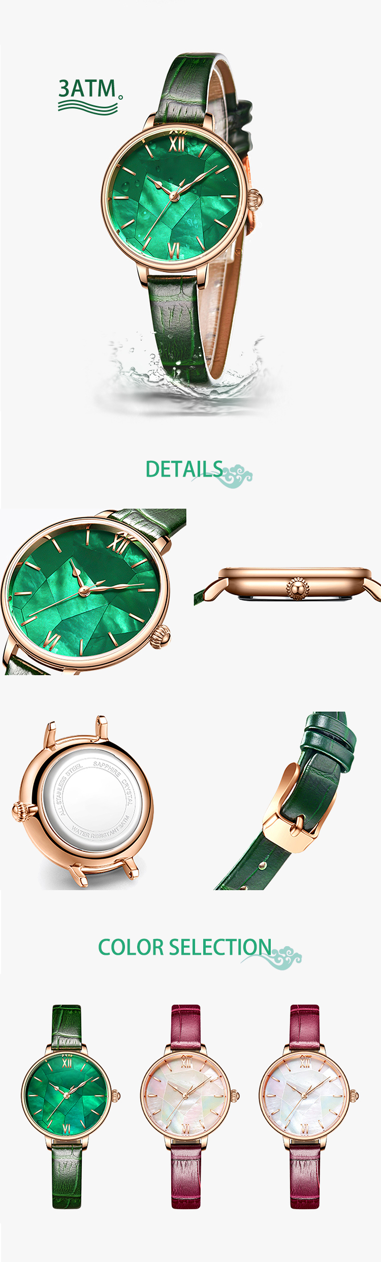 VDEAR - Blank Dial Water Resistant Japan Movement Quartz Pearl Watches Womens Wrist Luxury Band Watches Latest others 11