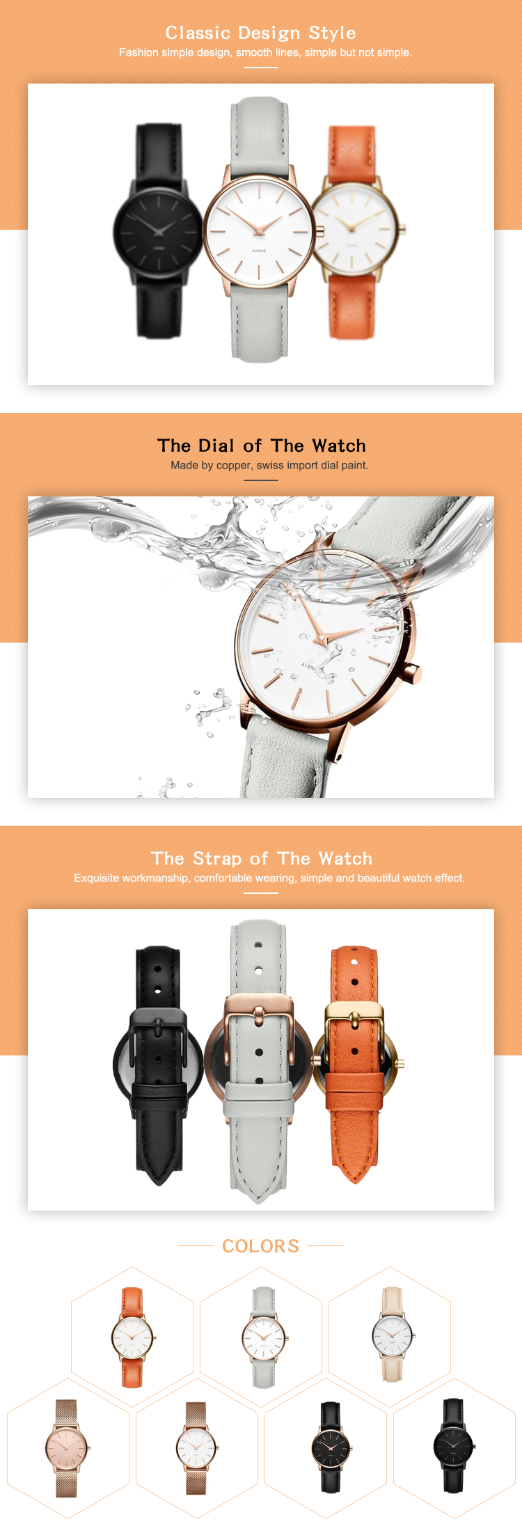 VDEAR - Vdear Focus Fashionable Wristwatch Minimalist Leather Strap Watch Women others 10