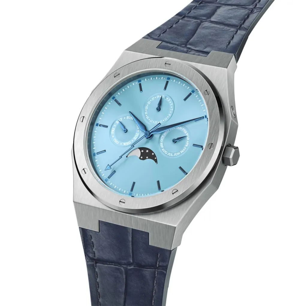 VDEAR - Stylish Stainless Steel Case Japan Movt Sr626sw Price Multi Function Watches Men Wrist Luxury Leather Belt others 1