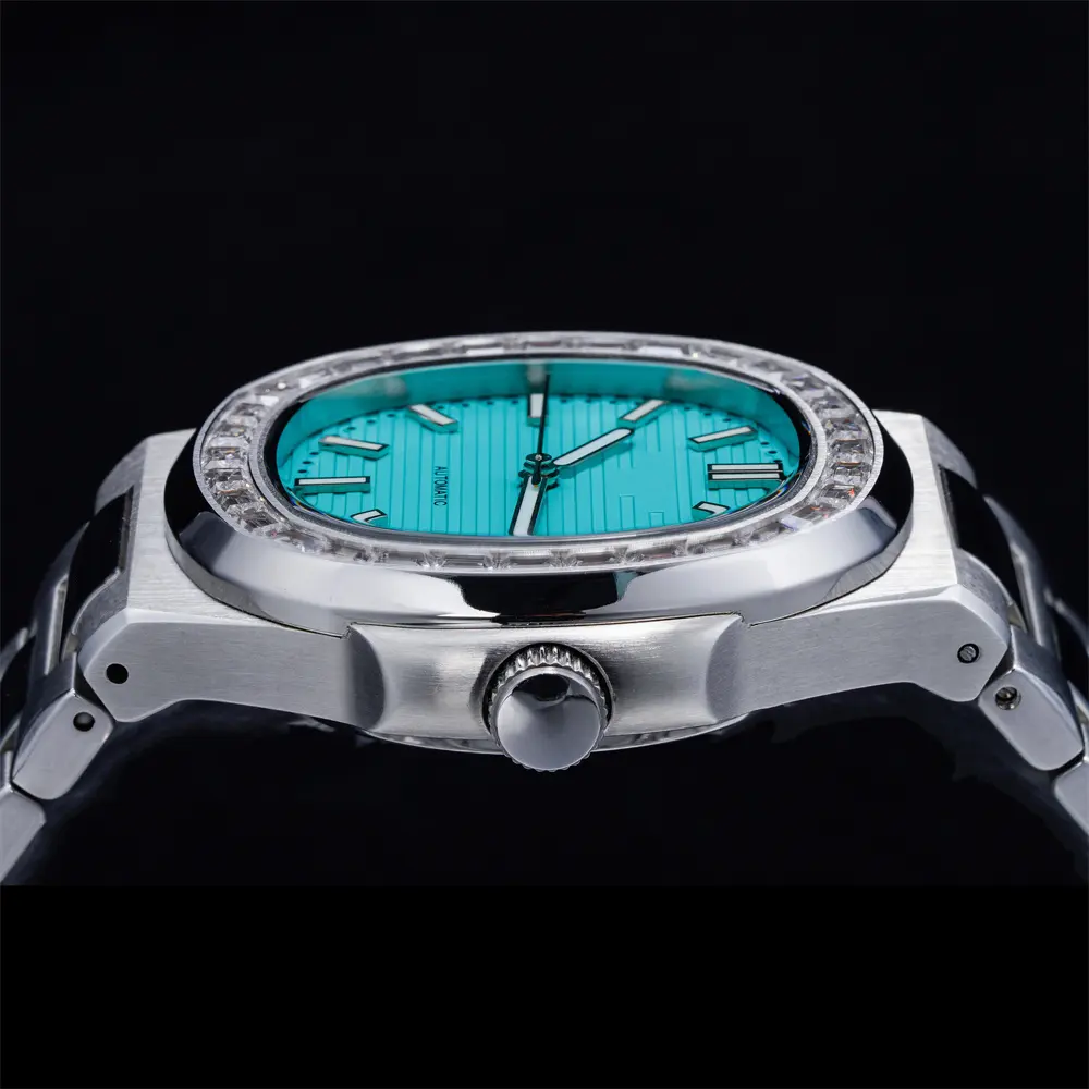 VDEAR Mens Square Diamond Automatic Watch - Best Budget Option 5