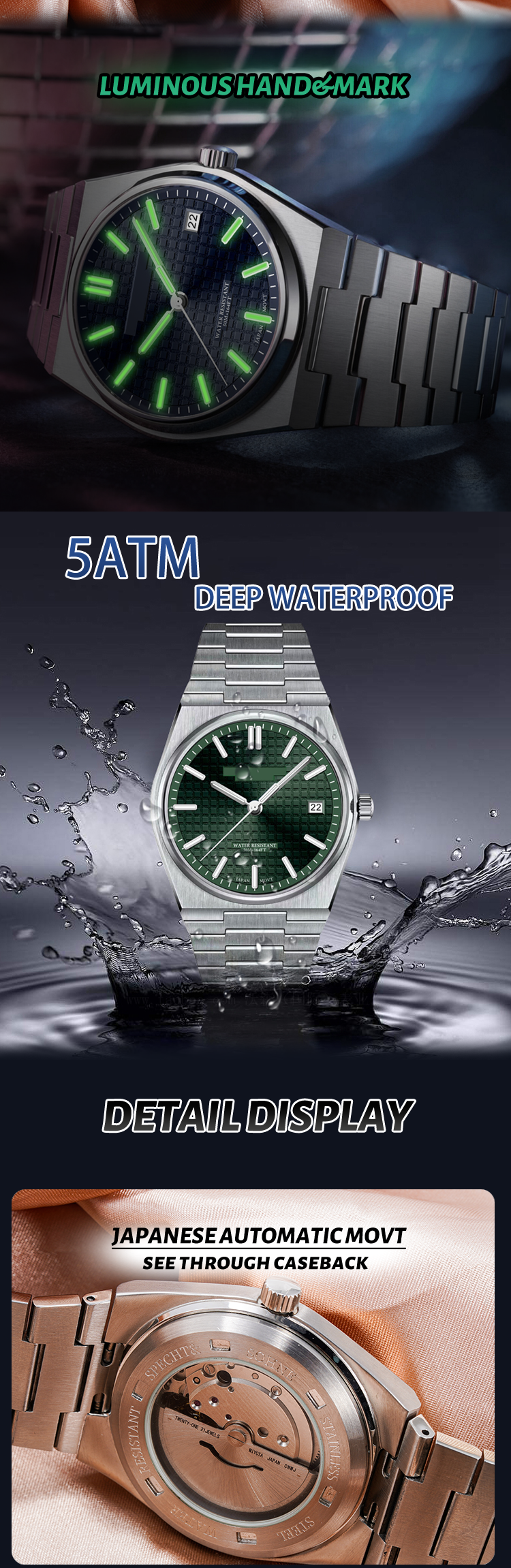 Luxury Designer Automatic Watches 11