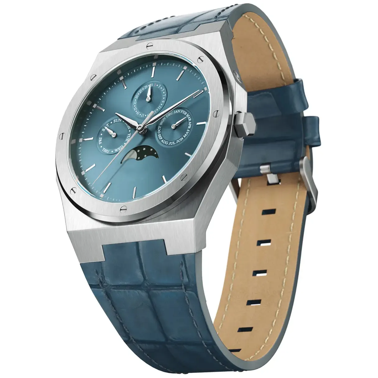 Ultra-Thin Automatic Men's Moonphase Watch 3