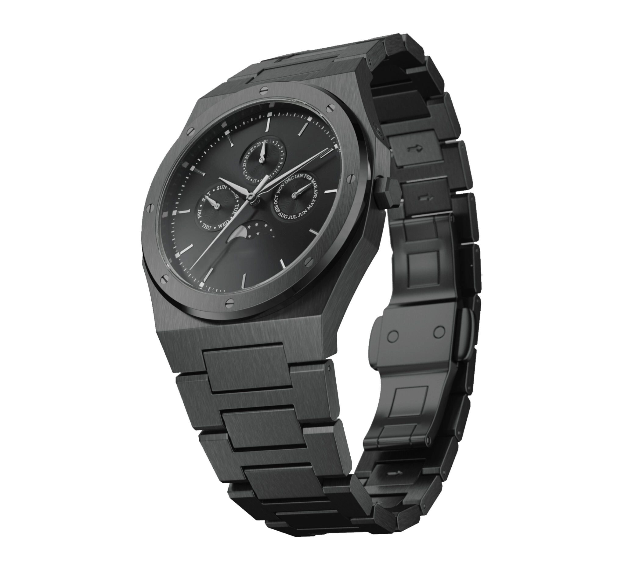 VDEAR - LOW moq personalized stainless steel chain create_your_own_watch mens chronograph watch japan movement others 1