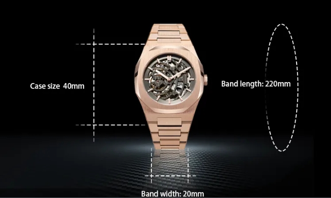 Vdear Wholesale Fashion Hollow Out Automatic Watch Oem Men Mechanical Skeleton Watches 9