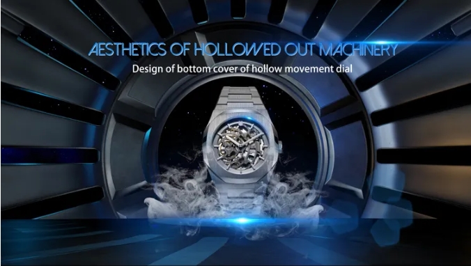 Vdear Wholesale Fashion Hollow Out Automatic Watch Oem Men Mechanical Skeleton Watches 8